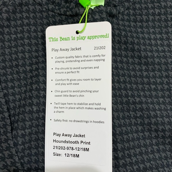 NWT Peekaboo Beans Pull Away Jacket - Picture 2 of 2